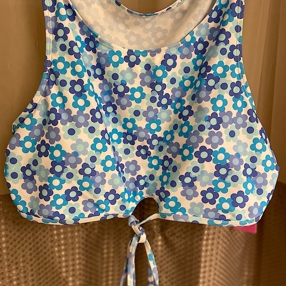 Other - High Neck Wrap Crop Top